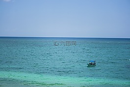 海,海灘,加勒比的