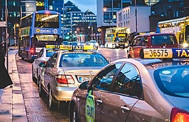出租車,交通,夜