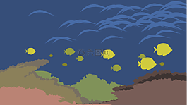海,魚,海洋