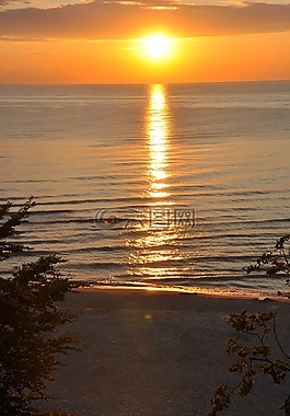 日落,海,太陽(yáng)