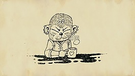 猴子,童话故事,画