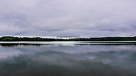 湖,天空,海灘