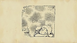 男孩,睡眠,童話故事