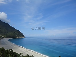 懸崖,海,海洋