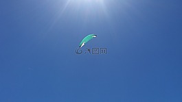 天空,降落伞,为落