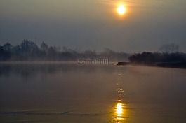 春,河,景观