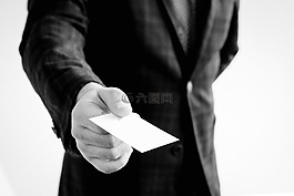名片,手,夾克