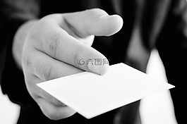 名片,手,夾克