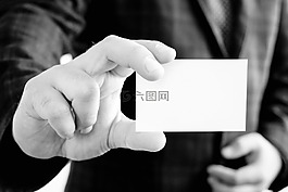 名片,手,夾克