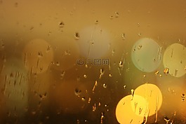 玻璃,夜,雨