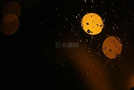 玻璃,夜,雨