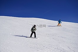 滑雪板,冬天,雪