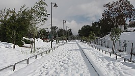 耶路撒冷,雪,以色列