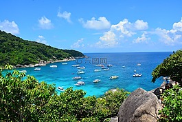 海,島,夏天