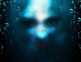臉,女子,可怕