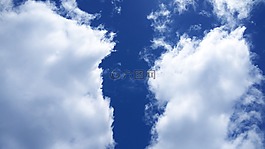 云,天空,蓝色的天空的云彩