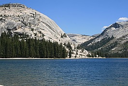 美國,湖,山