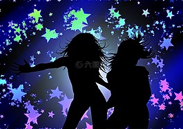女孩,迪斯科,夜總會