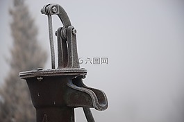 冬天,水,泵