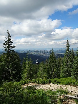 冬奧會,山,景觀