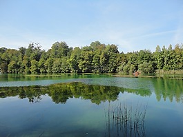 w?hr 湖,鏡像,水