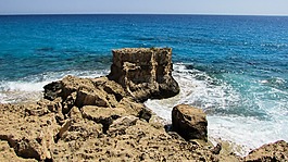 巖質(zhì)海岸,石,波
