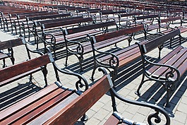 長椅,公園,坐