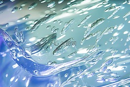 藍色,泡沫,空氣
