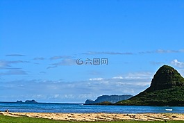 夏威夷,海灘,海