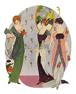 女士們,1920 年代的,禮服
