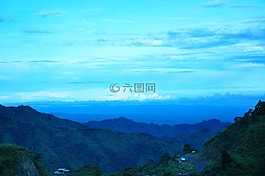 景觀,藍色的天空,藍色的天空的云彩