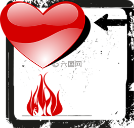 情人節(jié),心臟,火