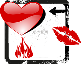 情人節(jié),心臟,火