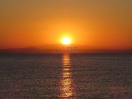 日出,天 s,橙色