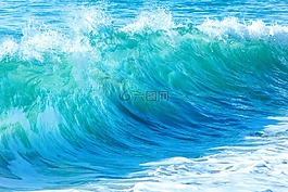 波,海洋,海