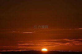 日落,夏天,生活