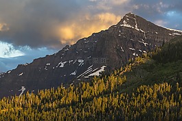 山,日出,上午