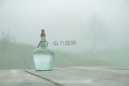 瓶,表,霧
