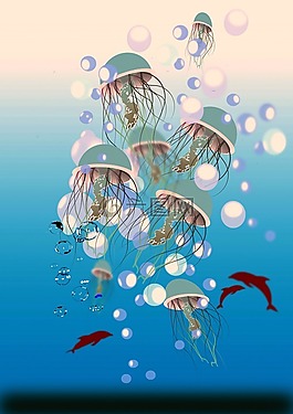 海,水,動物
