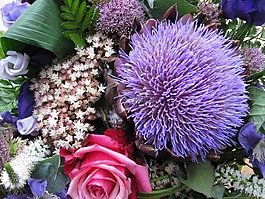 紫,花束,鮮花