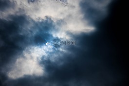 日食,云,天空