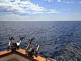 釣魚,湖,密歇根湖