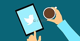 咖啡,twitter,facebook