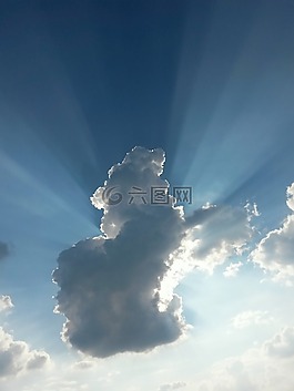云,天空,藍色