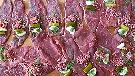 燉牛肉卷,廚師,肉