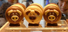 食品,巧克力,豬