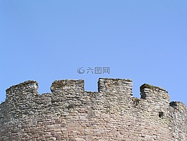 城堡,天空,轉(zhuǎn)塔