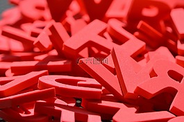 信件,moosgummi,紅色