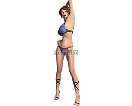 性感的,女孩,婦女