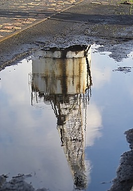 起重機,端口,天空